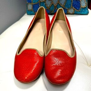 Cole Haans - orange slip ins- size 9